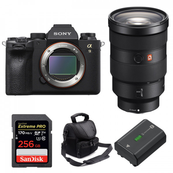 Sony A9 II + FE 24-70mm f/2.8 GM + SanDisk 256GB Extreme PRO 170 MB/s + Sony NP-FZ100 + Bolsa - Cámara mirrorless-1