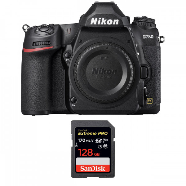 Cámara Nikon D780 Cuerpo + SanDisk 128GB Extreme PRO UHS-I SDXC 170 MB/s-1