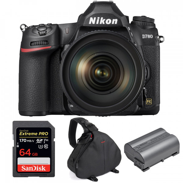 Nikon D780 + 24-120mm F4G ED VR + SanDisk 64GB Extreme PRO UHS-I SDXC 170 MB/s + Nikon EN-EL15b + Sac - Appareil photo Reflex-1