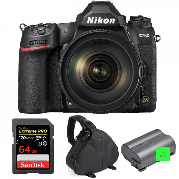 Nikon D780 + 24-120mm f/4G ED VR + SanDisk 64GB Extreme PRO UHS-I SDXC 170 MB/s + 2 Nikon EN-EL15b + Bag-1