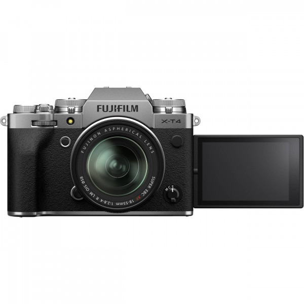 Appareil photo hybride Fujifilm XT4 Silver + XF 18-55mm F2.8-4 R LM OIS-7