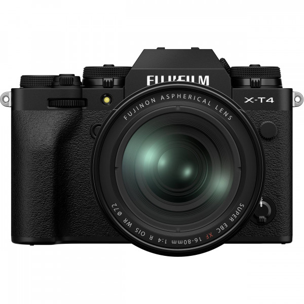 Cámara mirrorless Fujifilm XT4 Negro + XF 16-80mm f/4 R OIS WR-11