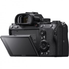Sony Alpha 7 III Body + NP-FZ100 - Rear view Sony Alpha 7 III Body + NP-FZ100 - Rear view