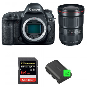 Canon EOS 5D Mark IV + EF 16-35mm f/2.8L III USM + SanDisk 64GB Extreme PRO UHS-I SDXC 170 MB/s + 2 LP-E6N-1