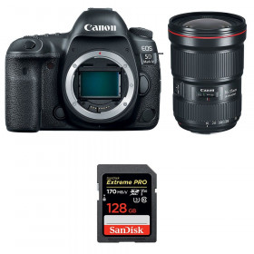 Appareil photo Reflex Canon 5D Mark IV + EF 16-35mm F2.8L III USM + SanDisk 128GB Extreme PRO UHS-I SDXC 170 MB/s-1