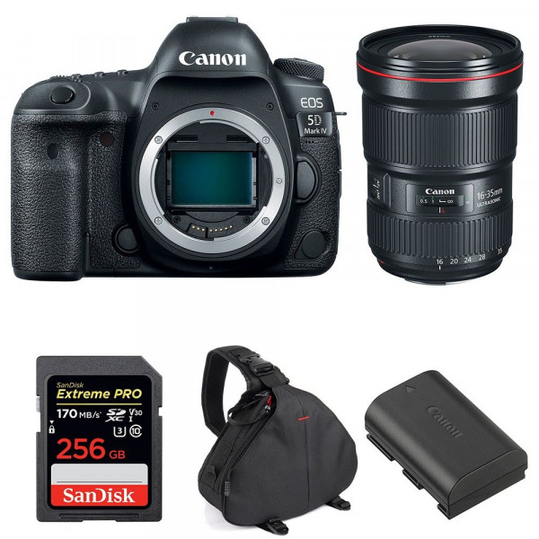 Canon EOS 5D Mark IV + EF 16-35mm f/2.8L III USM + SanDisk 256GB UHS-I SDXC 170 MB/s + LP-E6N + Bag-1