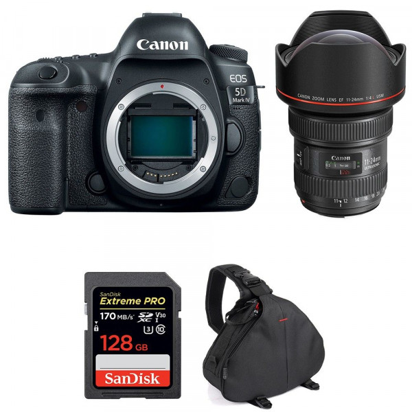 Canon EOS 5D Mark IV + EF 11-24mm f/4L USM + SanDisk 128GB Extreme PRO UHS-I SDXC 170 MB/s + Bag-1