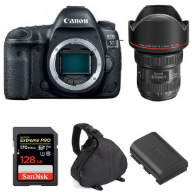 Canon EOS 5D Mark IV + EF 11-24mm f/4L USM + SanDisk 128GB Extreme PRO UHS-I SDXC 170 MB/s + LP-E6N + Bag-1
