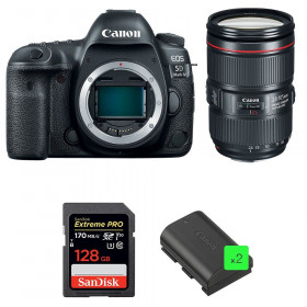 Canon 5D Mark IV + EF 24-105mm F4L IS II USM + SanDisk 128GB UHS-I SDXC 170 MB/s + 2 LP-E6N - Appareil photo Reflex-1