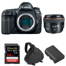 Canon EOS 5D Mark IV + EF 50mm f/1.2L USM + SanDisk 64GB Extreme PRO UHS-I SDXC 170 MB/s + LP-E6N + Bag-1