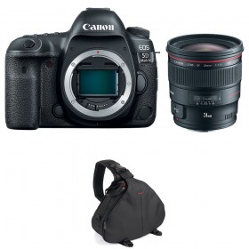 Appareil photo Reflex Canon 5D Mark IV + EF 24mm F1.4L II USM + Sac-1