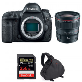 Cámara Canon 5D Mark IV + EF 24mm f/1.4L II USM + SanDisk 256GB Extreme PRO UHS-I SDXC 170 MB/s + Bolsa-1