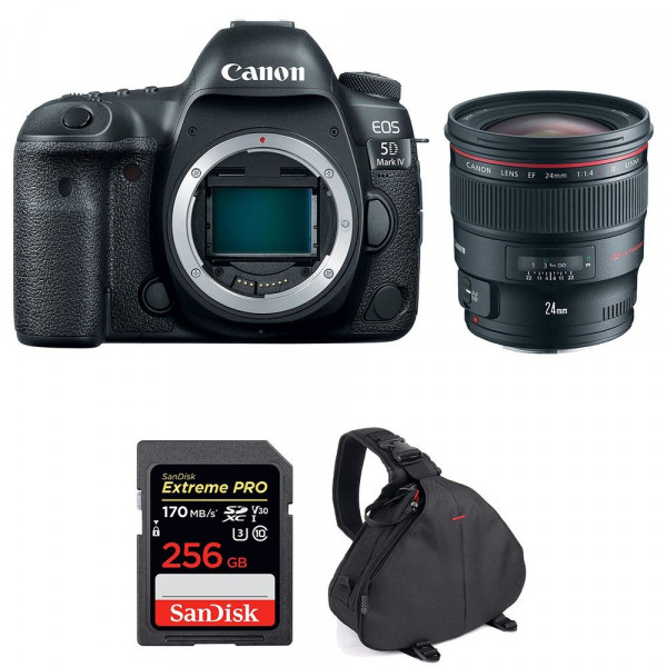 Canon EOS 5D Mark IV + EF 24mm f/1.4L II USM + SanDisk 256GB Extreme PRO UHS-I SDXC 170 MB/s + Bag-1