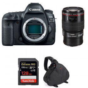 Cámara Canon 5D Mark IV + EF 100mm f/2.8L Macro IS USM + SanDisk 128GB Extreme PRO UHS-I SDXC 170 MB/s + Bolsa-1
