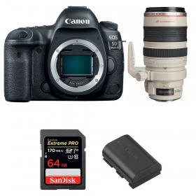 Cámara Canon 5D Mark IV + EF 28-300mm f/3.5-5.6L IS USM + SanDisk 64GB UHS-I SDXC 170 MB/s + LP-E6N-1