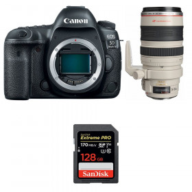 Appareil photo Reflex Canon 5D Mark IV + EF 28-300mm F3.5-5.6L IS USM + SanDisk 128GB Extreme PRO UHS-I SDXC 170 MB/s-1