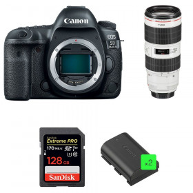Canon 5D Mark IV + EF 70-200mm F2.8L IS III USM + SanDisk 128GB UHS-I SDXC 170 MB/s + 2 LP-E6N - Appareil photo Reflex-1