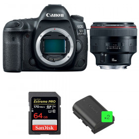 Canon 5D Mark IV + EF 85mm F1.2L II USM + SanDisk 64GB Extreme PRO UHS-I SDXC 170 MB/s + 2 LP-E6N - Appareil photo Reflex-1