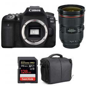Canon EOS 90D + EF 24-70mm f/2.8L II USM + SanDisk 128GB Extreme PRO UHS-I SDXC 170 MB/s + Bag-1
