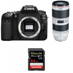 Cámara Canon 90D + EF 70-200mm f/2.8L IS III USM + SanDisk 64GB Extreme PRO UHS-I SDXC 170 MB/s-1