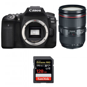 Cámara Canon 90D + EF 24-105mm f/4L IS II USM + SanDisk 128GB Extreme PRO UHS-I SDXC 170 MB/s-1