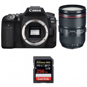 Cámara Canon 90D + EF 24-105mm f/4L IS II USM + SanDisk 256GB Extreme PRO UHS-I SDXC 170 MB/s-1