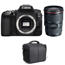 Canon EOS 90D + EF 16-35mm f/4L IS USM + Bag-1