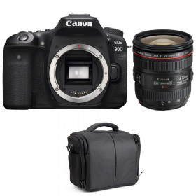 Canon EOS 90D + EF 24-70mm f/4L IS USM + Bag-1