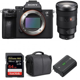 Cámara mirrorless Sony A7 III + FE 24-70 mm f/2.8 GM + SanDisk 64GB Extreme PRO UHS-I SDXC 170 MB/s + NP-FZ100 + Bolsa-1