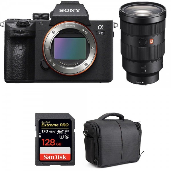 Sony Alpha 7 III + FE 24-70 mm f/2.8 GM + SanDisk 128GB Extreme PRO UHS-I SDXC 170 MB/s + Bag-1