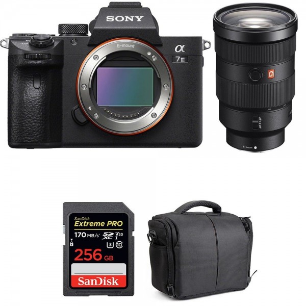 Sony Alpha 7 III + FE 24-70 mm f/2.8 GM + SanDisk 256GB Extreme PRO UHS-I SDXC 170 MB/s + Bag-1