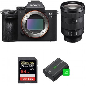Sony A7 III + FE 24-105 mm f/4 G OSS + SanDisk 64GB Extreme PRO UHS-I SDXC 170 MB/s + 2 NP-FZ100 - Cámara mirrorless-1