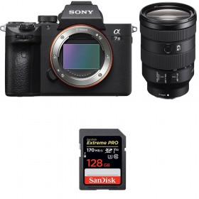 Cámara mirrorless Sony A7 III + FE 24-105 mm f/4 G OSS + SanDisk 128GB Extreme PRO UHS-I SDXC 170 MB/s-1