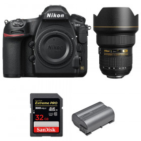 Appareil photo Reflex Nikon D850 + 14-24mm F2.8G ED + SanDisk 32GB Extreme PRO UHS-II SDXC 300MB/s + EN-EL15b-10