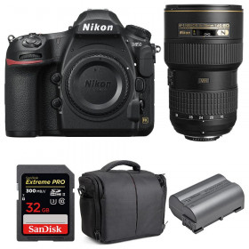 Appareil photo Reflex Nikon D850 + 16-35mm F4G ED VR + SanDisk 32GB Extreme PRO UHS-II SDXC 300MB/s + EN-EL15b + Sac-10