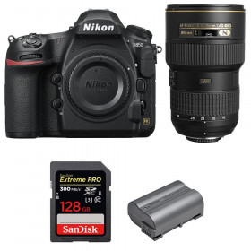 Appareil photo Reflex Nikon D850 + 16-35mm F4G ED VR + SanDisk 128GB Extreme PRO UHS-II SDXC 300MB/s + EN-EL15b-10