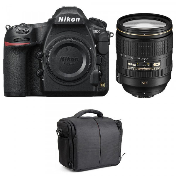 Cámara Nikon D850 + 24-120mm F4 G ED VR + Bolsa-10