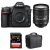 Appareil photo Reflex Nikon D850 + 24-120mm F4 G ED VR + SanDisk 64GB Extreme PRO UHS-II SDXC 300MB/s + Sac-10