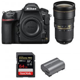 Cámara Nikon D850 + 24-70mm f/2.8E ED VR + SanDisk 64GB Extreme PRO UHS-II SDXC 300MB/s + EN-EL15b-10