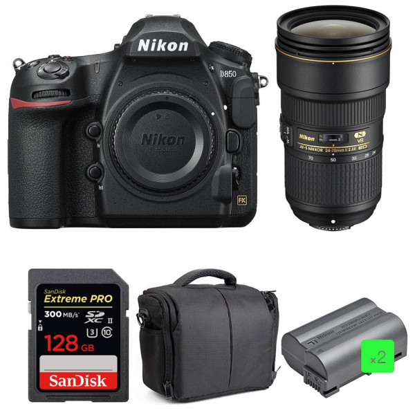 Nikon D850 + 24-70mm F2.8E ED VR + SanDisk 128GB Extreme PRO UHS-II SDXC 300MB/s + 2 EN-EL15b + Sac - Appareil photo Reflex-10