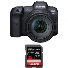Cámara mirrorless Canon R5 + RF 24-105mm f/4L IS USM + SanDisk 32GB Extreme PRO UHS-II SDXC 300 MB/s-1