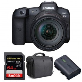 Canon EOS R5 + RF 24-105mm f/4L IS USM + SanDisk 64GB UHS-II SDXC 300 MB/s + Canon LP-E6NH + Bag-1