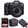 Canon R5 + RF 24-105mm F4L IS USM + SanDisk 64GB UHS-II SDXC 300 MB/s + 2 Canon LP-E6NH + Sac - Appareil Photo Professionnel|MCZ DIRECT