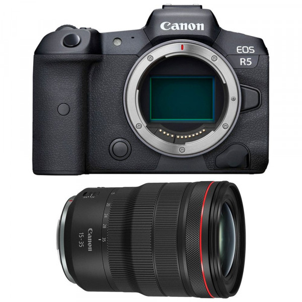 Cámara mirrorless Canon R5 + RF 15-35mm f/2.8L IS USM-1
