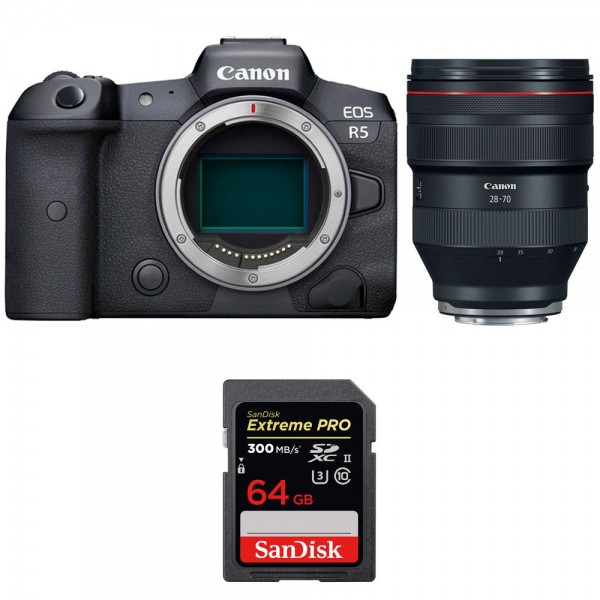 Canon R5 + 28-70mm + SD 64GB  Appareil Photo Professionnel