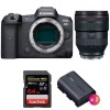 Canon R5 + RF 28-70mm F2L USM + SanDisk 64GB Extreme PRO UHS-II SDXC 300 MB/s + 2 Canon LP-E6NH - Appareil Photo Professionnel|MCZ DIRECT