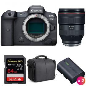 Canon EOS R5 + RF 28-70mm f/2L USM + SanDisk 64GB UHS-II SDXC 300 MB/s + 2 Canon LP-E6NH + Bag-1