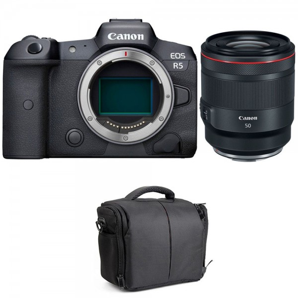 Canon EOS R5 + RF 50mm f/1.2L USM + Bag|MCZ DIRECT