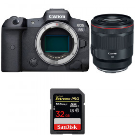 Canon EOS R5 + RF 50mm f/1.2L USM + SanDisk 32GB Extreme PRO UHS-II SDXC 300 MB/s - Cámara mirrorless-1
