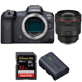 Canon EOS R5 + RF 85mm f/1.2L USM + SanDisk 32GB Extreme PRO UHS-II SDXC 300 MB/s + Canon LP-E6NH - Cámara mirrorless-1